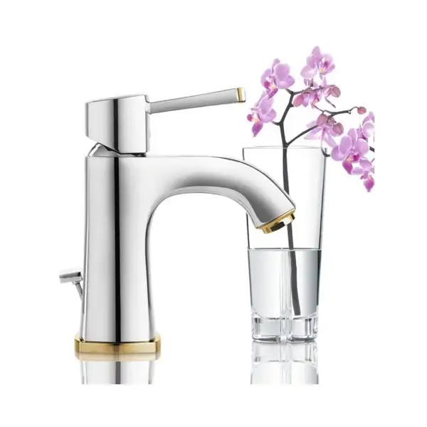 Смеситель для раковины Grohe Grandera (цвет - хром/золото) (23303IG0) фото 2 Aquada.com.ua Смеситель для раковины Grohe Grandera (цвет - хром/золото) (23303IG0) фото 2 Aquada.com.ua