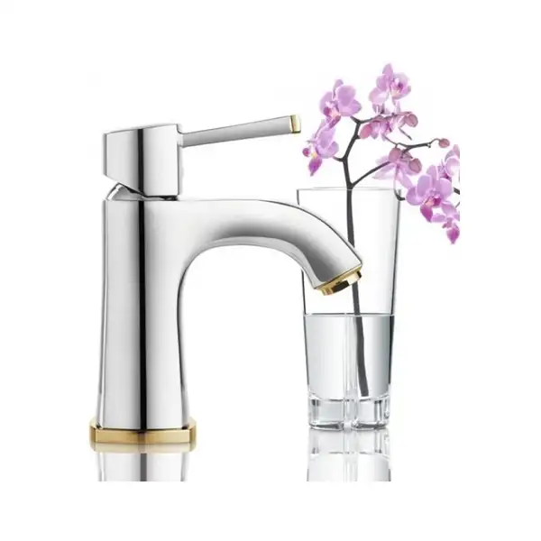Смеситель для раковины Grohe Grandera (цвет - хром/золото) (23310IG0) фото 2 Aquada.com.ua Смеситель для раковины Grohe Grandera (цвет - хром/золото) (23310IG0) фото 2 Aquada.com.ua