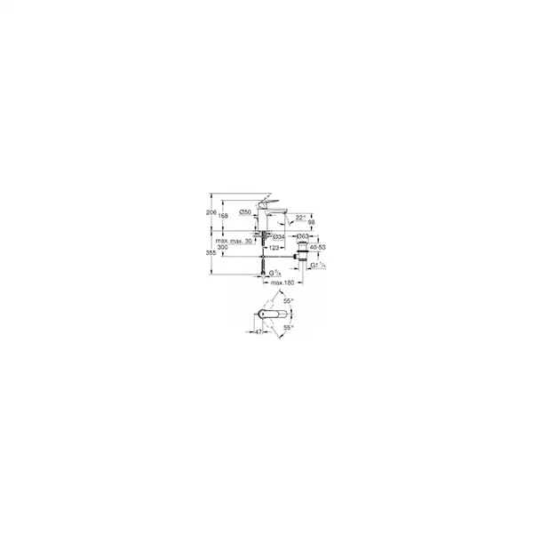 Grohe Eurosmart Cosmopolitan Змішувач для раковини, чорний матовий (23325KW0) Grohe Eurosmart Cosmopolitan Змішувач для раковини, чорний матовий (23325KW0)