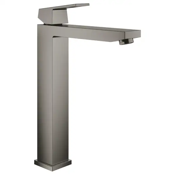 Смеситель для раковины высокий Grohe Eurocube XL-Size (цвет - тёмный графит, матовый), без донного клапана (23406AL0) фото 1 Aquada.com.ua Смеситель для раковины высокий Grohe Eurocube XL-Size (цвет - тёмный графит, матовый), без донного клапана (23406AL0) фото 1 Aquada.com.ua