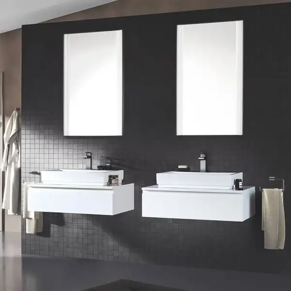 Змішувач для умивальника Grohe Eurocube M-Size, з донним клапаном, темний графіт (23445AL0) Змішувач для умивальника Grohe Eurocube M-Size, з донним клапаном, темний графіт (23445AL0)