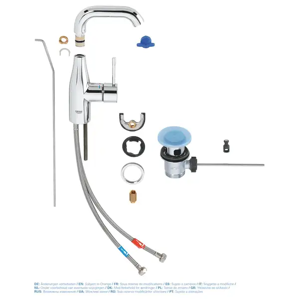 Змішувач для раковини M-розміру Grohe Essence New (23462001) Змішувач для раковини M-розміру Grohe Essence New (23462001)
