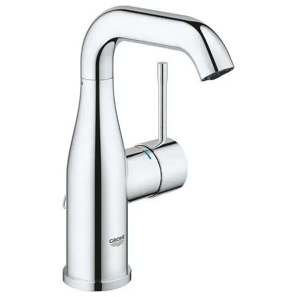 Смеситель для раковины Grohe Essence M-Size (цвет - хром), с донным клапаном цепочка (23480001) фото 1 Aquada.com.ua Смеситель для раковины Grohe Essence M-Size (цвет - хром), с донным клапаном цепочка (23480001) фото 1 Aquada.com.ua