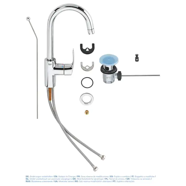 Змішувач для раковини L-розміру Grohe Eurosmart (23537002) Змішувач для раковини L-розміру Grohe Eurosmart (23537002)