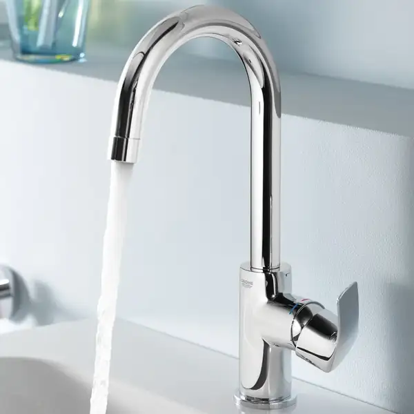 Смеситель для раковины Grohe Eurosmart (цвет - хром), с донным клапаном (23537002) фото 7 Aquada.com.ua Смеситель для раковины Grohe Eurosmart (цвет - хром), с донным клапаном (23537002) фото 7 Aquada.com.ua