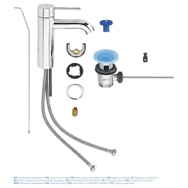 Змішувач для раковини S-розміру Grohe Essence New (23589001) Змішувач для раковини S-розміру Grohe Essence New (23589001)