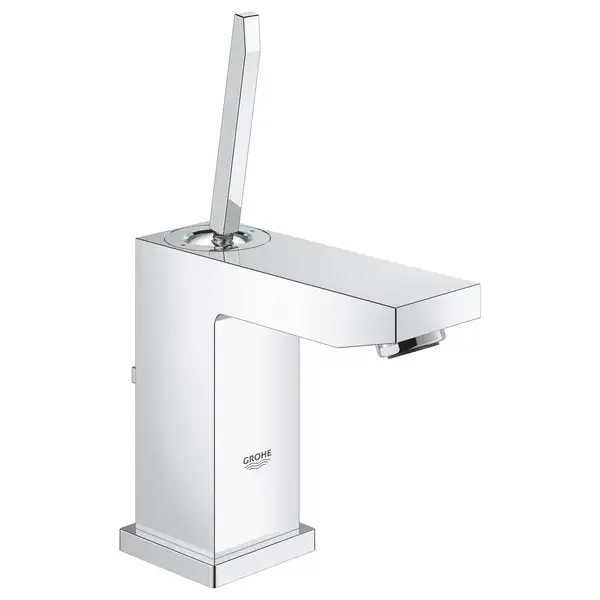 Смеситель однорычажный для раковины Grohe Eurocube Joy DN 15 S-Size (цвет - хром) с донным клапаном (23654000) фото 1 Aquada.com.ua Смеситель однорычажный для раковины Grohe Eurocube Joy DN 15 S-Size (цвет - хром) с донным клапаном (23654000) фото 1 Aquada.com.ua