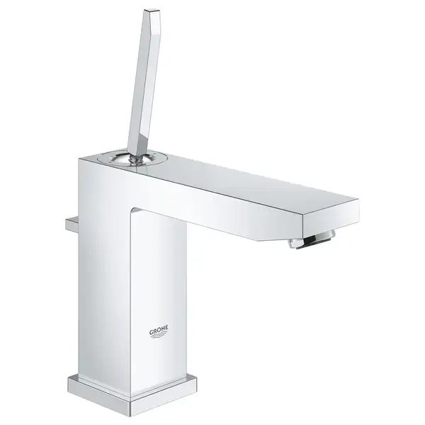 Смеситель однорычажный для раковины Grohe Eurocube Joy DN 15 M-Size (цвет - хром) с донным клапаном (23657000) фото 1 Aquada.com.ua