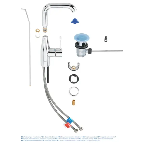 Grohe Essence New Смеситель для раковины, хром (32628001) Grohe Essence New Смеситель для раковины, хром (32628001)