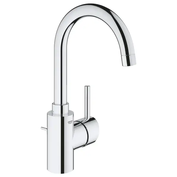 Смеситель для раковины высокий Grohe Concetto (цвет - хром), с донным клапаном (32629002) фото 1 Aquada.com.ua Смеситель для раковины высокий Grohe Concetto (цвет - хром), с донным клапаном (32629002) фото 1 Aquada.com.ua