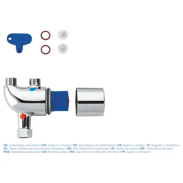 Grohe Grohtherm Micro Термостат під раковину, хром (34487000) Grohe Grohtherm Micro Термостат під раковину, хром (34487000)