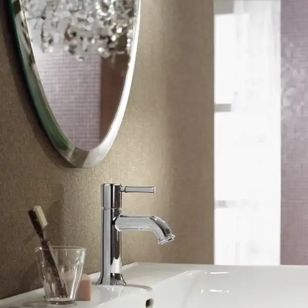 Смеситель для раковины, однорычажный Hansgrohe Talis Classic (цвет - хром), с донным клапаном (14111000) фото 4 Aquada.com.ua
