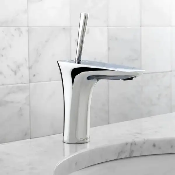 Смеситель для раковины, однорычажный Hansgrohe PuraVida (цвет - хром), с донным клапаном Push-Open (15070000) фото 3 Aquada.com.ua Смеситель для раковины, однорычажный Hansgrohe PuraVida (цвет - хром), с донным клапаном Push-Open (15070000) фото 3 Aquada.com.ua