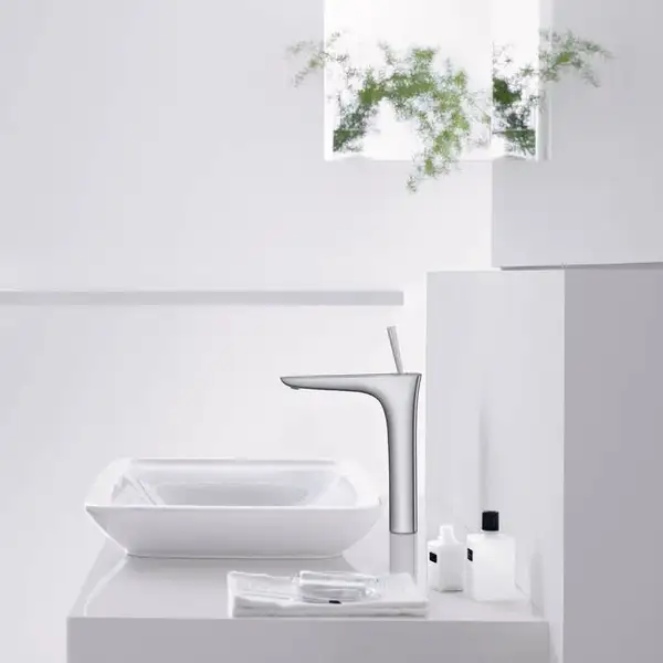 Hansgrohe PuraVida Смеситель для умывальника высокий, хром (15072000) Hansgrohe PuraVida Смеситель для умывальника высокий, хром (15072000)