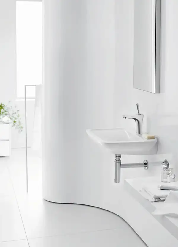 Смеситель для раковины, однорычажный Hansgrohe PuraVida (цвет - хром) (15075000) фото 2 Aquada.com.ua