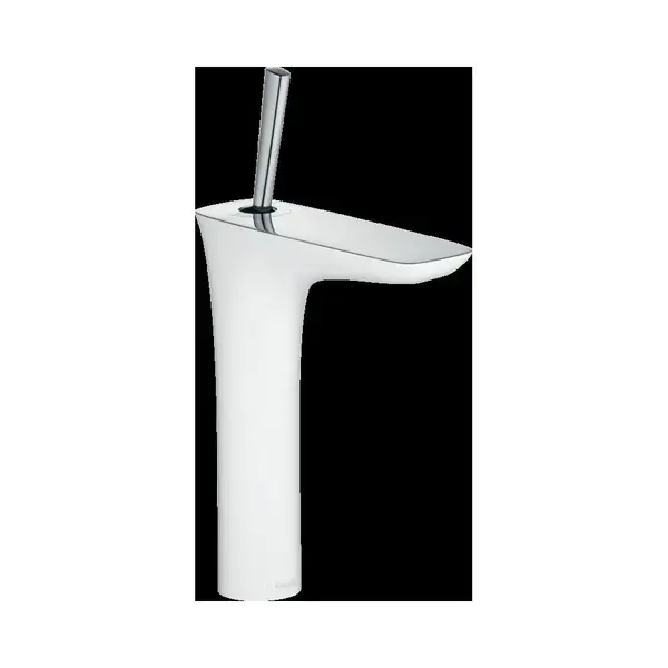 Hansgrohe PuraVida Смеситель для умывальника, хром/белый (15081400) Hansgrohe PuraVida Смеситель для умывальника, хром/белый (15081400)