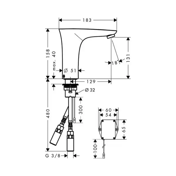 Змішувач для умивальника Hansgrohe PuraVida (15170000) Змішувач для умивальника Hansgrohe PuraVida (15170000)