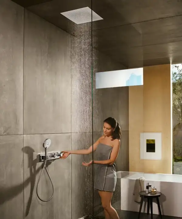 HANSGROHE Термостат для душа, на 2 потребителя хром/чёрный RainSelect (15355600) фото 3 Aquada.com.ua HANSGROHE Термостат для душа, на 2 потребителя хром/чёрный RainSelect (15355600) фото 3 Aquada.com.ua