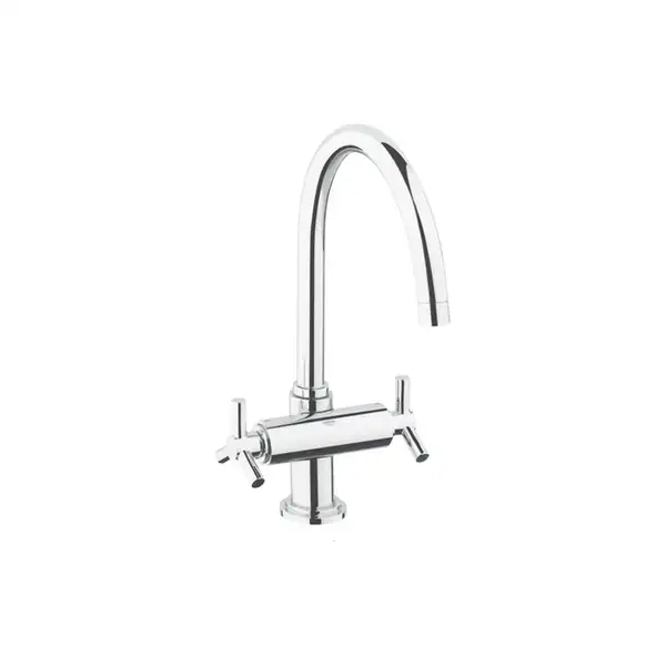 Смеситель для раковины, двухветельный Hansgrohe Metris Classic (цвет - хром) (31000000) фото 1 Aquada.com.ua