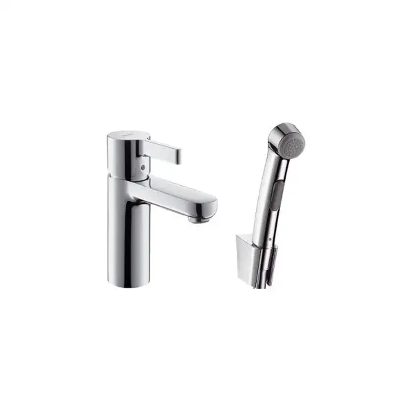 Смеситель для раковины с гигиеническим душем Hansgrohe Metris S (цвет - хром) (31160000) фото 1 Aquada.com.ua