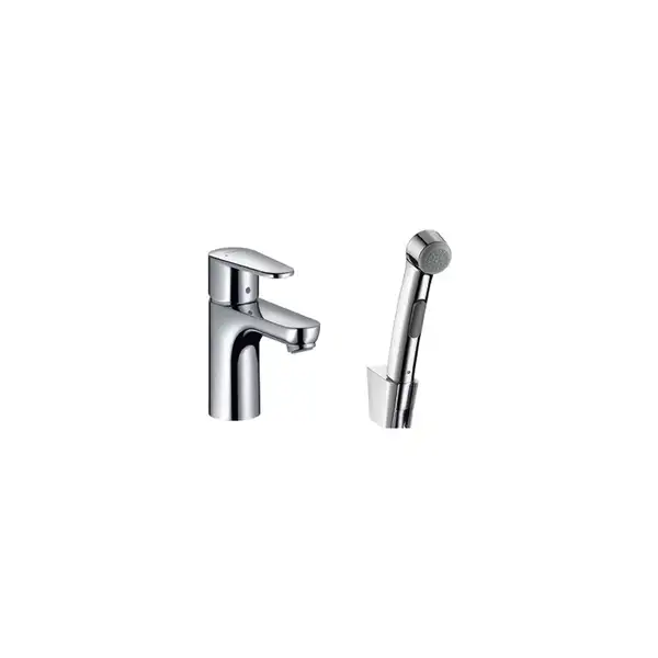 Смеситель для раковины с гигиеническим душем Hansgrohe Talis E2 (цвет - хром) (31165000) фото 1 Aquada.com.ua