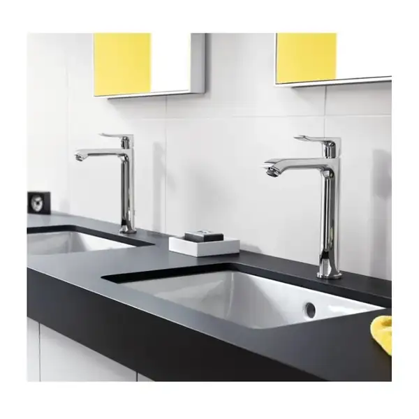 Змішувач для умивальника Hansgrohe Metris з донним клапаном, хром (31183000)