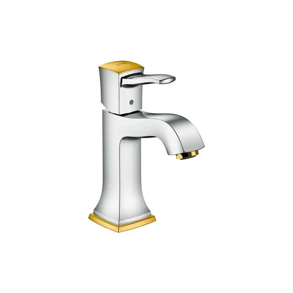 Смеситель для раковины Hansgrohe Metropol Classic (цвет - хром/золото) (31301090) фото 1 Aquada.com.ua
