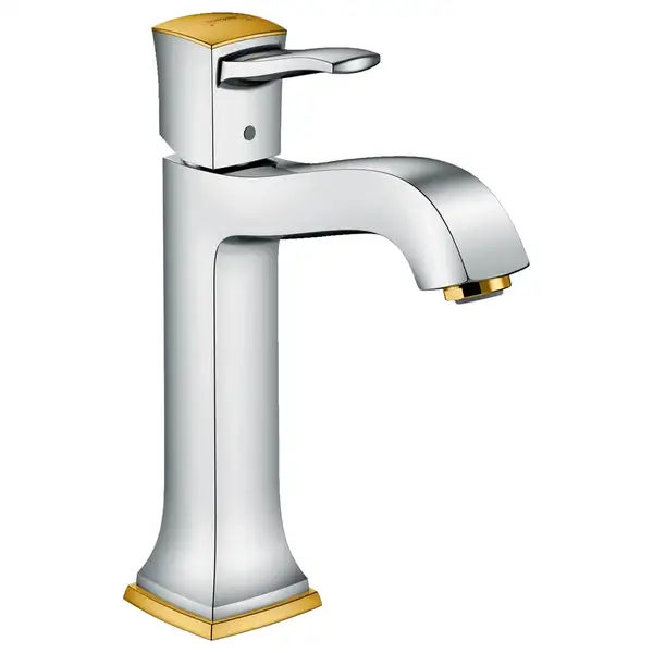 HANSGROHE Смеситель для раковины однорычажный, хром/золото Metropol Classic (31302090) фото 1 Aquada.com.ua HANSGROHE Смеситель для раковины однорычажный, хром/золото Metropol Classic (31302090) фото 1 Aquada.com.ua
