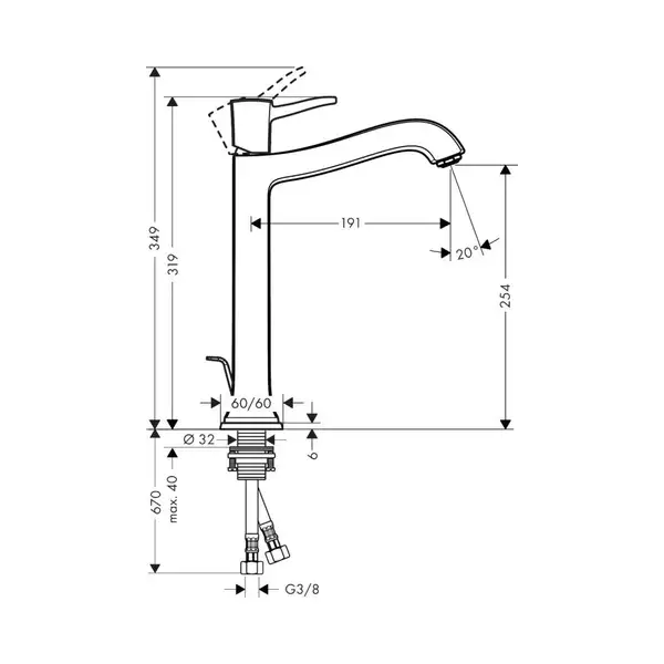 Змішувач для умивальника Hansgrohe Metropol Classic (31303090) Змішувач для умивальника Hansgrohe Metropol Classic (31303090)