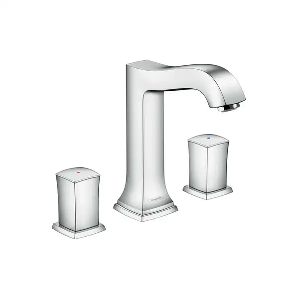 Смеситель для раковины на 3 отверстия Hansgrohe Metropol Classic (цвет - хром), с донным клапаном (31305000) фото 1 Aquada.com.ua Смеситель для раковины на 3 отверстия Hansgrohe Metropol Classic (цвет - хром), с донным клапаном (31305000) фото 1 Aquada.com.ua