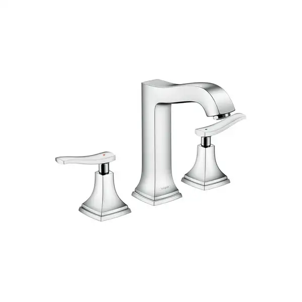 Смеситель для раковины на 3 отверстия Hansgrohe Metropol Classic (цвет - хром), с донным клапаном (31331000) фото 1 Aquada.com.ua Смеситель для раковины на 3 отверстия Hansgrohe Metropol Classic (цвет - хром), с донным клапаном (31331000) фото 1 Aquada.com.ua