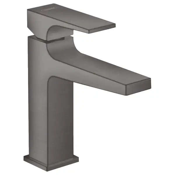 Смеситель для раковины Hansgrohe Metropol (цвет - чёрный матовый хром), с донным клапаном Push-Open (32507340) фото 1 Aquada.com.ua