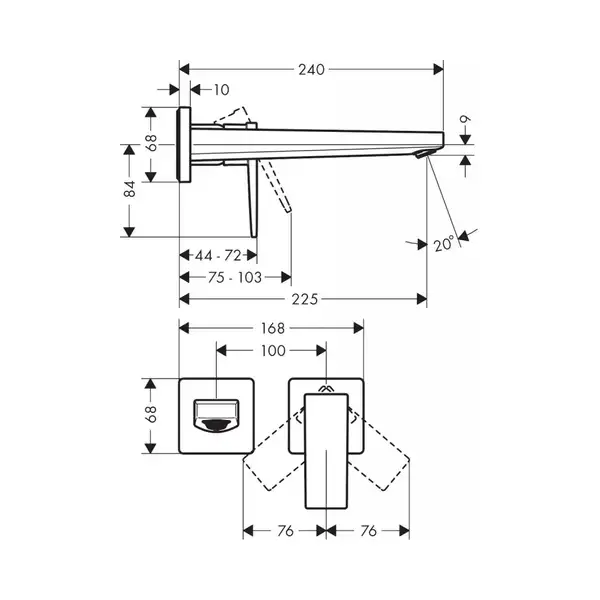 Hansgrohe Metropol Смеситель для умывальника, хром (32526700) Hansgrohe Metropol Смеситель для умывальника, хром (32526700)