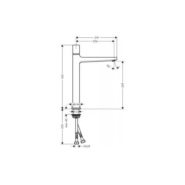 Смеситель для раковины Hansgrohe Metropol (цвет - хром) (32572000) фото 2 Aquada.com.ua Смеситель для раковины Hansgrohe Metropol (цвет - хром) (32572000) фото 2 Aquada.com.ua