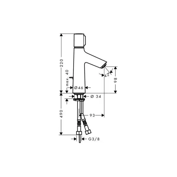 Hansgrohe Talis Select S 100 Смеситель для умывальника, хром (72042000) Hansgrohe Talis Select S 100 Смеситель для умывальника, хром (72042000)