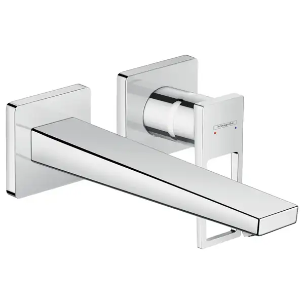 HANSGROHE Смеситель для раковины однорычажный с дугообразной ручкой и изливом 225 мм, настен. монтаж, хром Metropol (74526000) фото 1 Aquada.com.ua HANSGROHE Смеситель для раковины однорычажный с дугообразной ручкой и изливом 225 мм, настен. монтаж, хром Metropol (74526000) фото 1 Aquada.com.ua