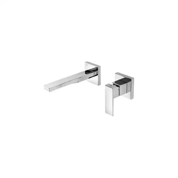 Смеситель для раковины со стены TRES Cuadro 245 mm хром (00620011) фото 2 Aquada.com.ua Смеситель для раковины со стены TRES Cuadro 245 mm хром (00620011) фото 2 Aquada.com.ua