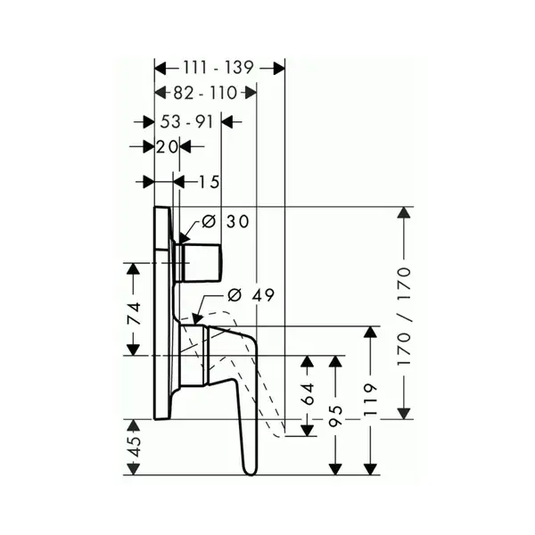Смесителя для ванны, однорычажный Axor Bouroullec (19421000) фото 2 Aquada.com.ua Смесителя для ванны, однорычажный Axor Bouroullec (19421000) фото 2 Aquada.com.ua