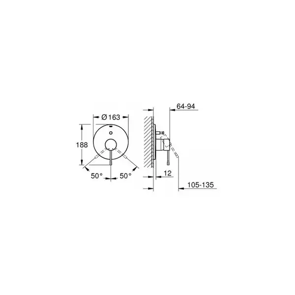 Смеситель для ванны/душа Grohe Essence (19285DL1) фото 2 Aquada.com.ua Смеситель для ванны/душа Grohe Essence (19285DL1) фото 2 Aquada.com.ua
