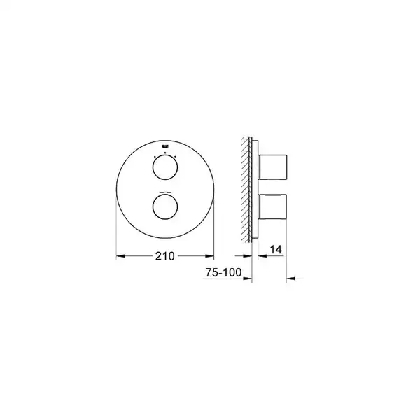 Grohe Grohtherm 3000 Термостат для ванни, хром (19468000) Grohe Grohtherm 3000 Термостат для ванни, хром (19468000)