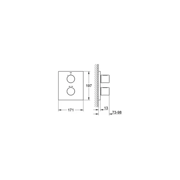 Grohe Grohtherm 3000 Cosmopolitan Термостат для ванны (19567000) фото 2 Aquada.com.ua Grohe Grohtherm 3000 Cosmopolitan Термостат для ванны (19567000) фото 2 Aquada.com.ua
