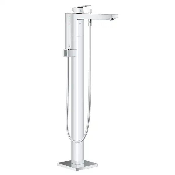Grohe Eurocube Напольный смеситель для ванны, хром (23672001) Grohe Eurocube Напольный смеситель для ванны, хром (23672001)