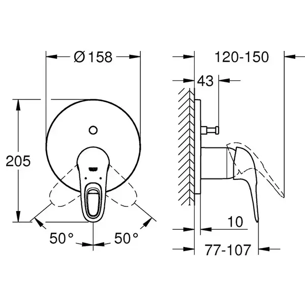 GROHE Смеситель для ванны Eurostyle (24049003) фото 2 Aquada.com.ua GROHE Смеситель для ванны Eurostyle (24049003) фото 2 Aquada.com.ua