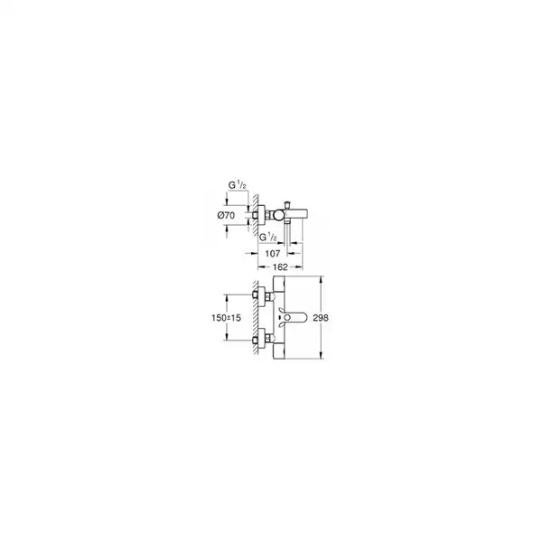 Grohe Grohtherm 1000 Cosmopolitan M Термостат для ванни, хром (34215002) Grohe Grohtherm 1000 Cosmopolitan M Термостат для ванни, хром (34215002)