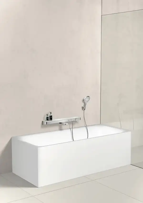 HANSGROHE Термостат для ванны ShowerTablet Select (цвет - хром/белый) (13183400) фото 2 Aquada.com.ua HANSGROHE Термостат для ванны ShowerTablet Select (цвет - хром/белый) (13183400) фото 2 Aquada.com.ua