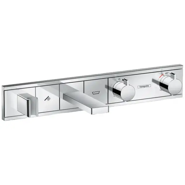 Термостат для ванни Hansgrohe RainSelect прихованого монтажу на 2 клавіші, хром (15359000)
