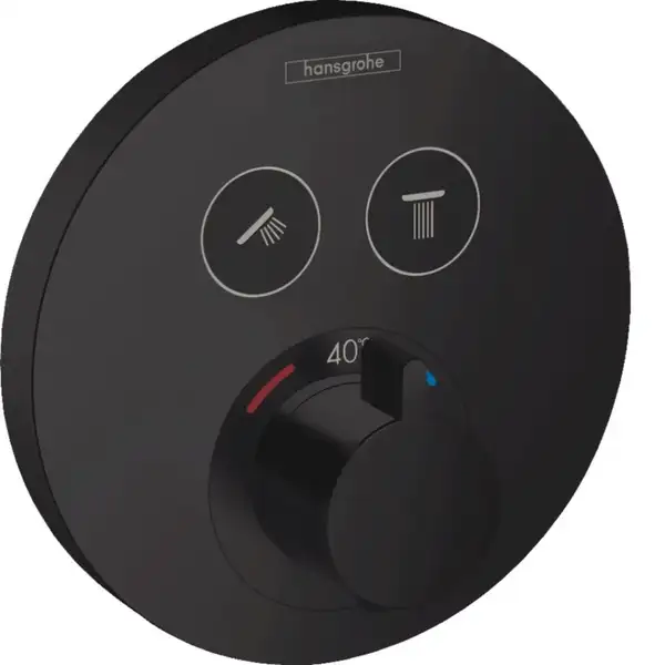Hansgrohe ShowerSelect S Термостат, Matt Black (15743670) Hansgrohe ShowerSelect S Термостат, Matt Black (15743670)