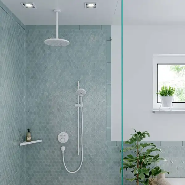 Hansgrohe ShowerSelect Термостат прихований, Polished Gold Optic (15743990) Hansgrohe ShowerSelect Термостат прихований, Polished Gold Optic (15743990)