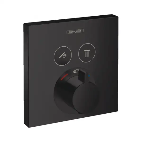 Hansgrohe ShowerSelect Термостат для душу, чорний мат (15763670) Hansgrohe ShowerSelect Термостат для душу, чорний мат (15763670)