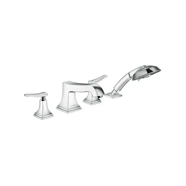 Смеситель на борт ванны Hansgrohe Metropol Classic (цвет - хром) (31441000) фото 1 Aquada.com.ua Смеситель на борт ванны Hansgrohe Metropol Classic (цвет - хром) (31441000) фото 1 Aquada.com.ua